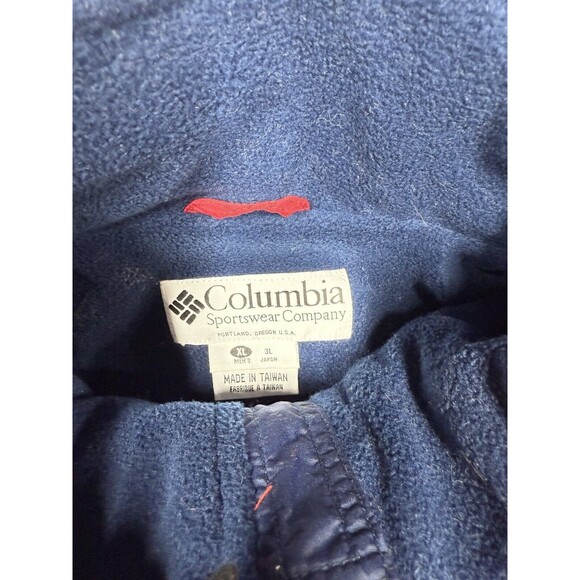 VINTAGE Columbia Coat Mens XL Colorblock Red Blue Ski Sport Jacket - Picture 2 of 8